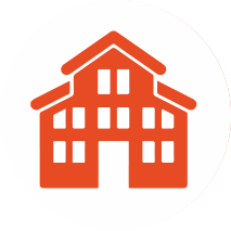 Individual homes and residential apartments